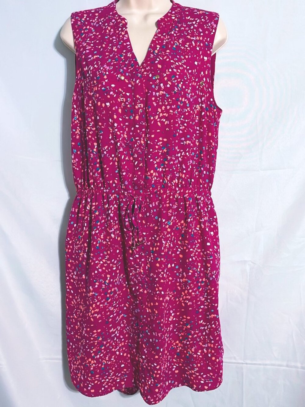 Apt 9 Cute Purple Sleeveless Dress Size L